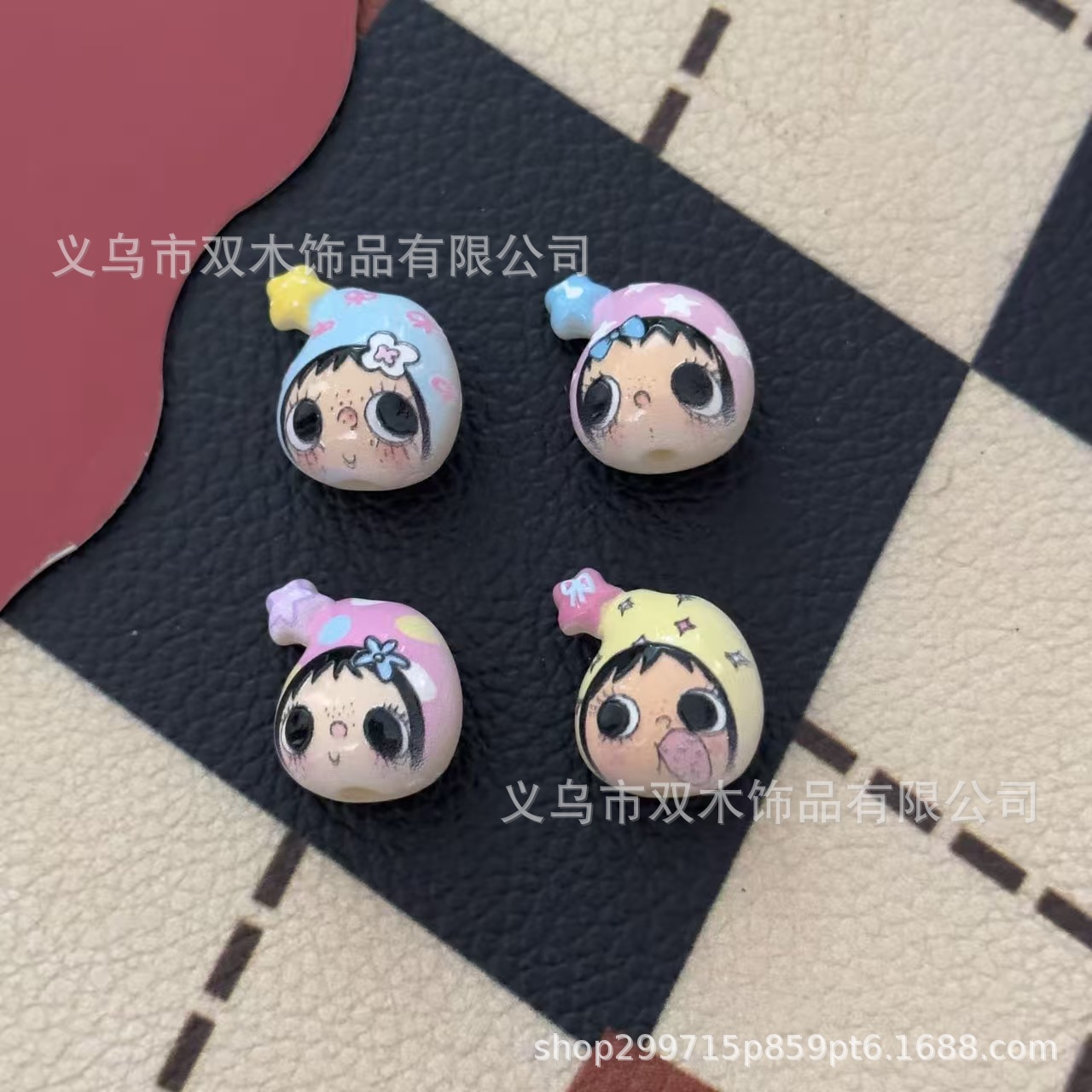 Phone Accessories Hanging - 10 ชิ้น ลูกปัดลายดาวนูนพิมพ์ลาย yuyu avatar สำหรับ