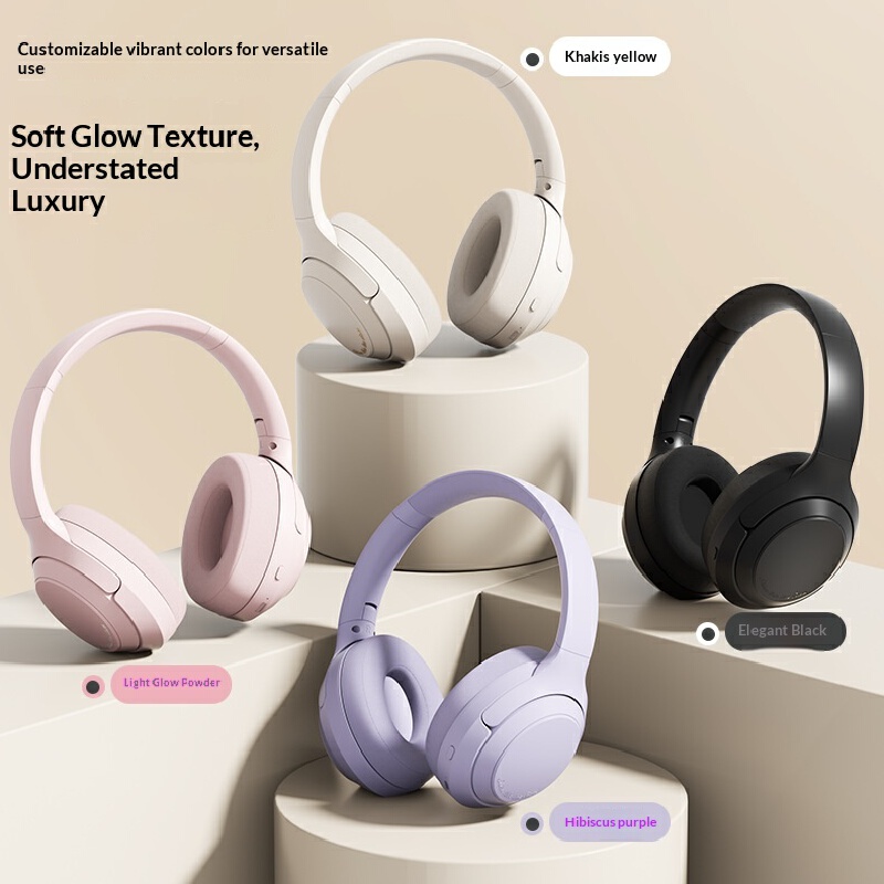 Phone Accessories Officeworks - หูฟังไร้สายแบบครอบหูพร้อมระบบตัดเสียงรบกวน ANC แบตเตอรี่ใช้งานได้นาน 25 ชั่วโมง เสียงเบสหนักแน่น