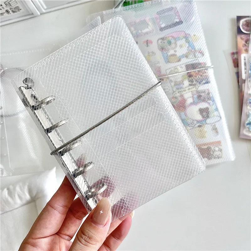 Phone Accessories For Travel - ปกสมุดโน้ตแบบพับสามตอน ดีไซน์ PP ลายเฉียง รุ่น A6