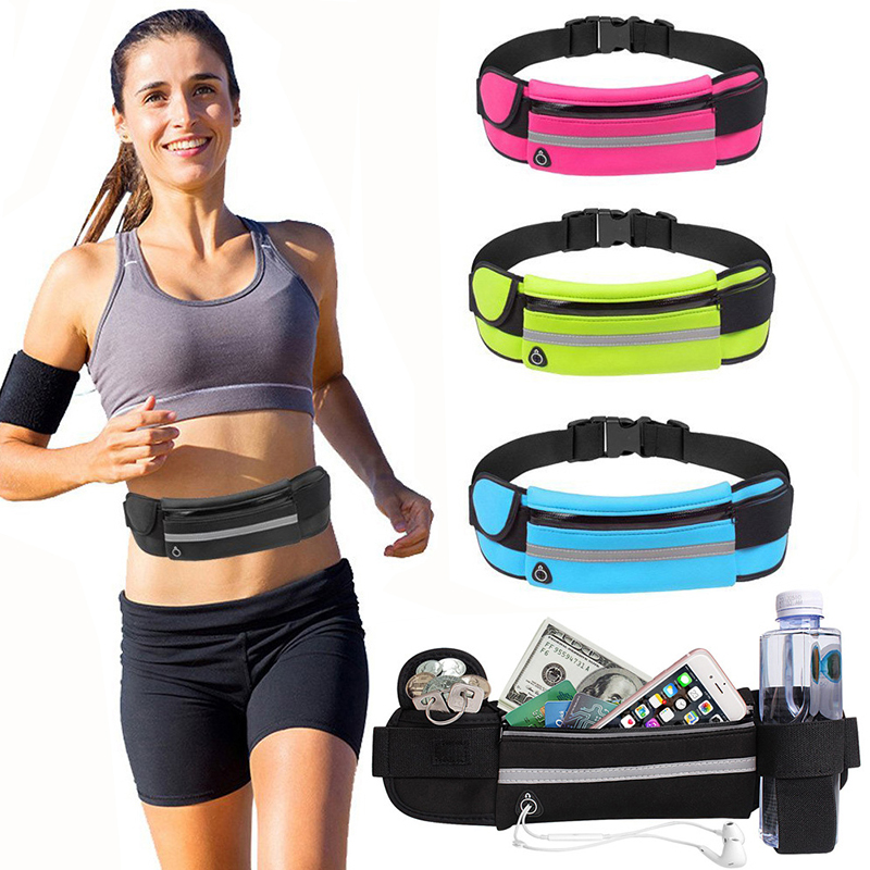 Phone Accessories In China - กีฬา Fanny Pack ผู้หญิงวิ่งเอวกระเป๋าเข็มขัดผู้ชายกระเป๋าโทรศัพท์ยิมกระเป๋า Water Hydration