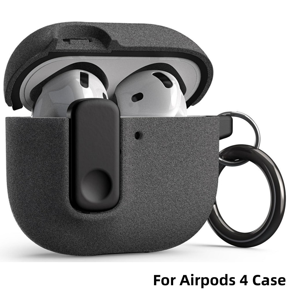 Airpod Case Cover - เคสป้องกัน AirPods 4/Pro 2/Pro พร้อมตัวล็อคเพื่อความปลอดภัย อุปกรณ์เสริมเคสหูฟังแบบป้องกันเต็มตัว