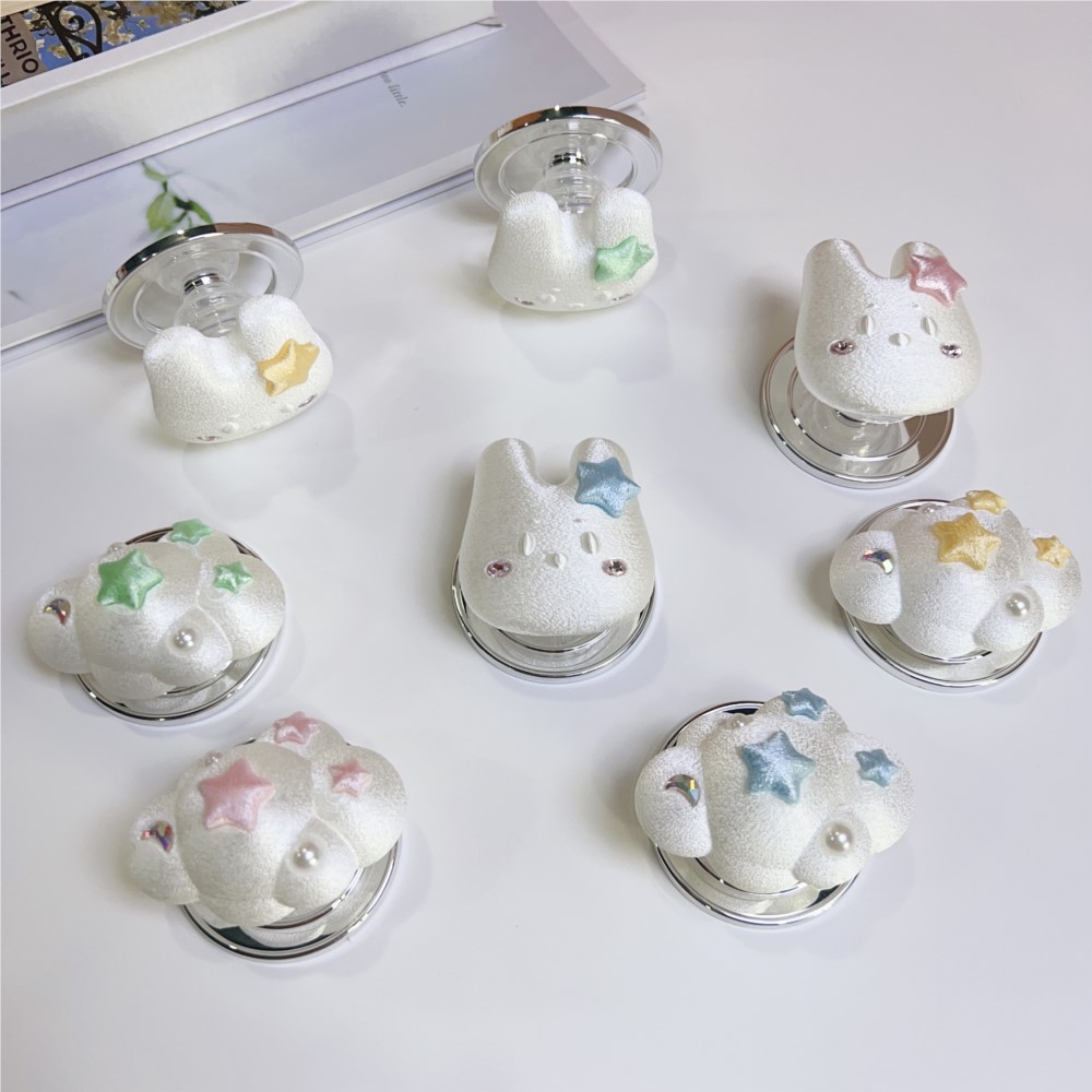 Phone Accessories Cute - ที่จับโทรศัพท์แม่เหล็ก 3D ลายการ์ตูน กันลื่น สไตล์เกาหลี Ins