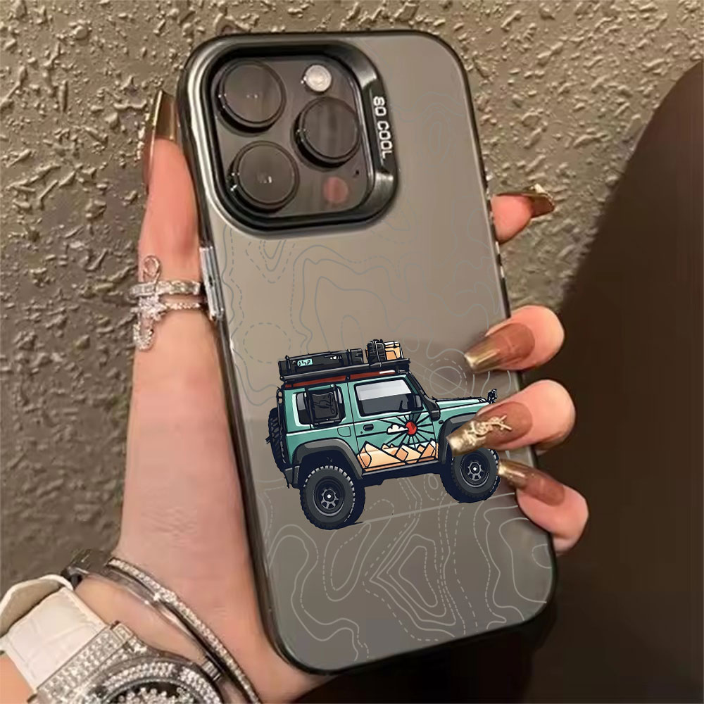 Phone Accessories To Sell - เคสโทรศัพท์ลายรถยนต์เรียบง่าย สำหรับ iPhone 17 Air 16