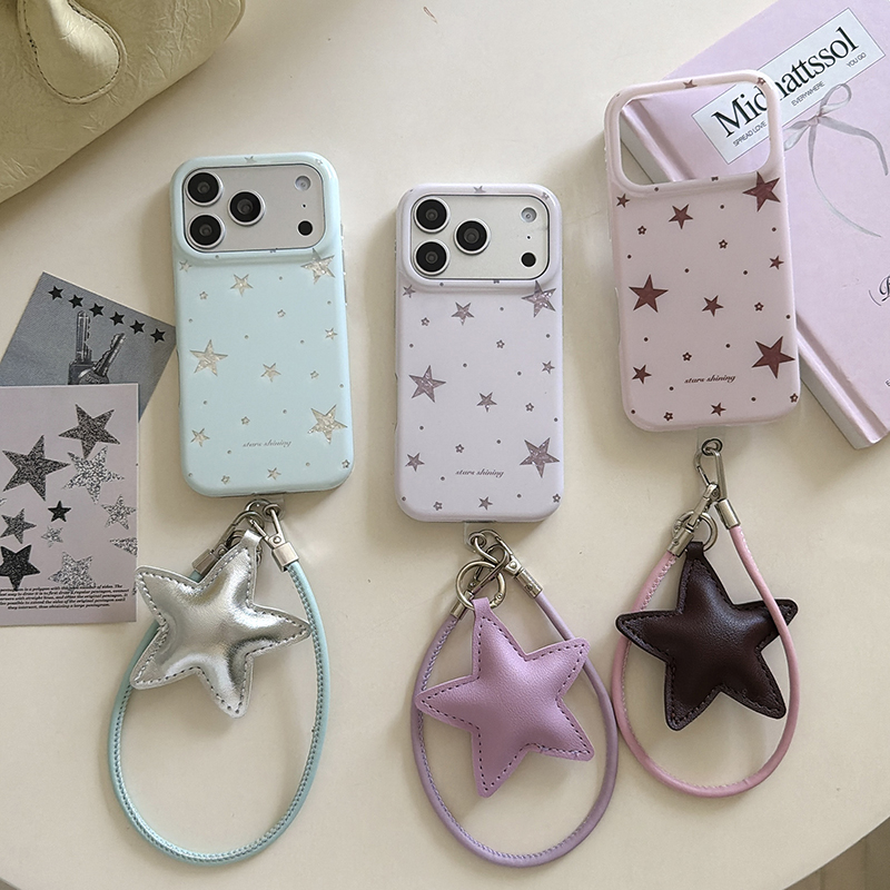 Phone Accessories Cute - เคสโทรศัพท์ลายดาวเกาหลีน่ารักสำหรับ iPhone 17 Pro 16 15
