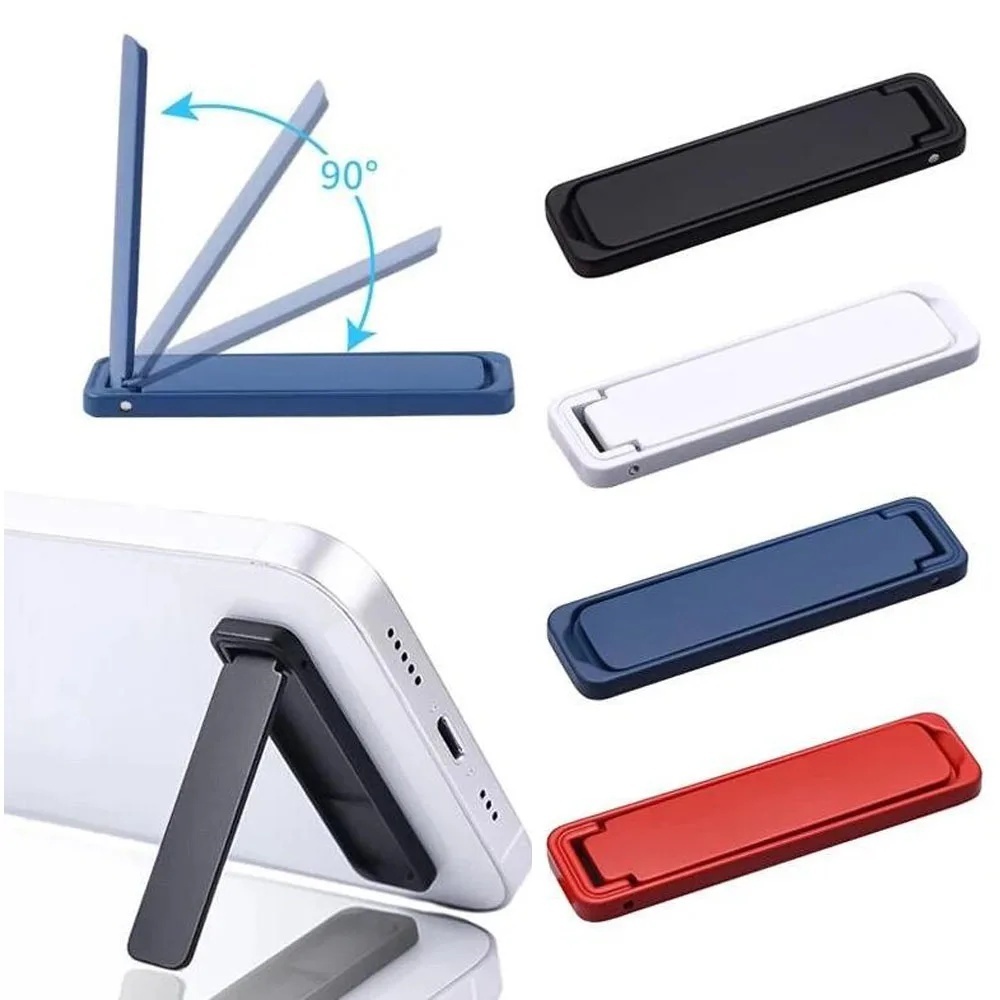 Phone Accessories Quotes - ที่วางโทรศัพท์แบบพับได้ขนาดเล็ก วัสดุอัลลอยด์ บางเฉียบ ติดด้านหลังแบบล่องหน ขาตั้งโทรศัพท์แบบพกพา ใช้ได้ทั้งแบบตั้งโต๊ะและแบบพกพา