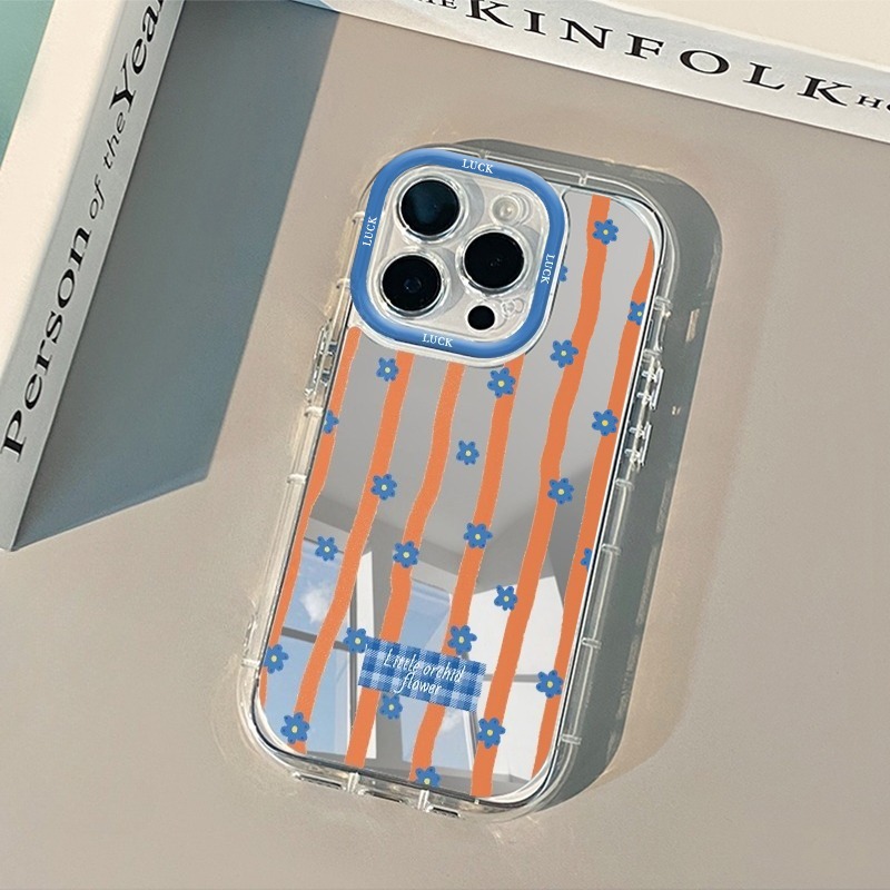 เคสโทรศัพท์ลายดอกไม้สีฟ้าลายทา - Phone Accessories To Sell บทวิจารณ์และราคา