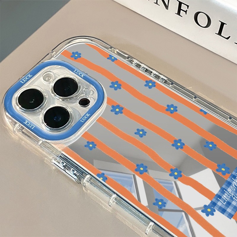 เคสโทรศัพท์ลายดอกไม้สีฟ้าลายทา - Phone Accessories To Sell บทวิจารณ์และราคา