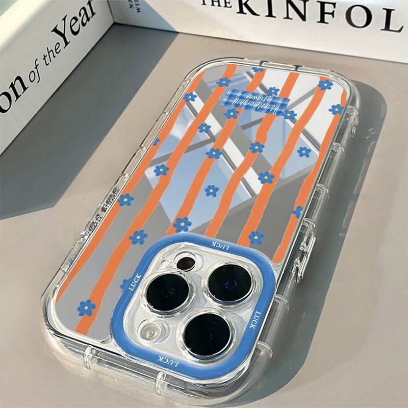 เคสโทรศัพท์ลายดอกไม้สีฟ้าลายทา - Phone Accessories To Sell บทวิจารณ์และราคา
