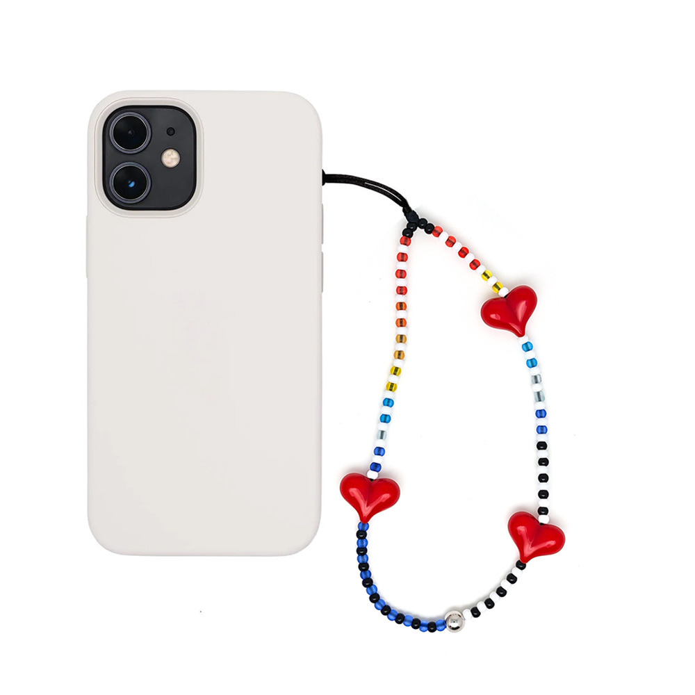 HERLOOK Y2K ลูกปัดหัวใจ Charm  - Phone Accessories For Teens บทวิจารณ์และราคา