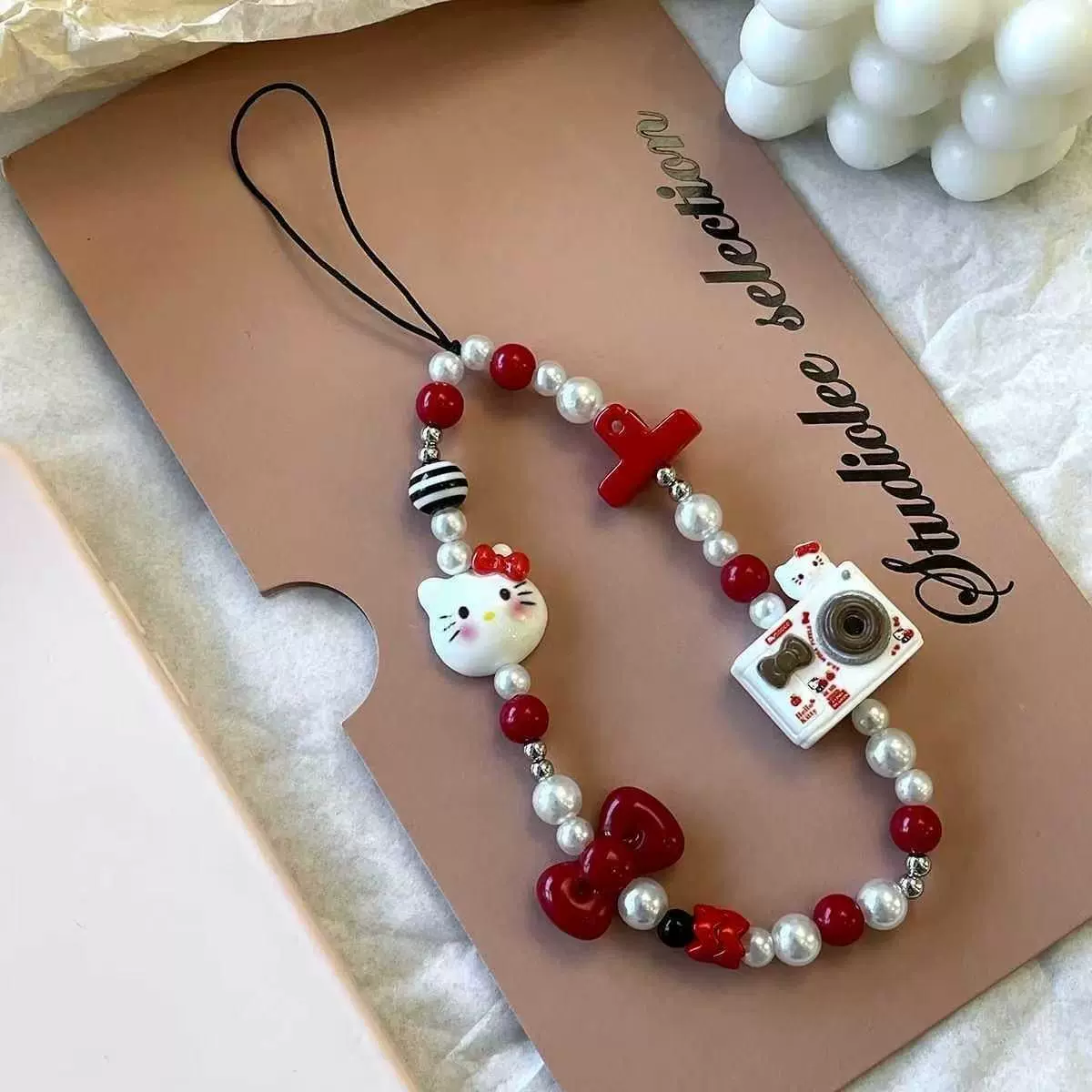 สายคล้องโทรศัพท์กันหลุดลายคิตต - Phone Accessories Cute บทวิจารณ์และราคา