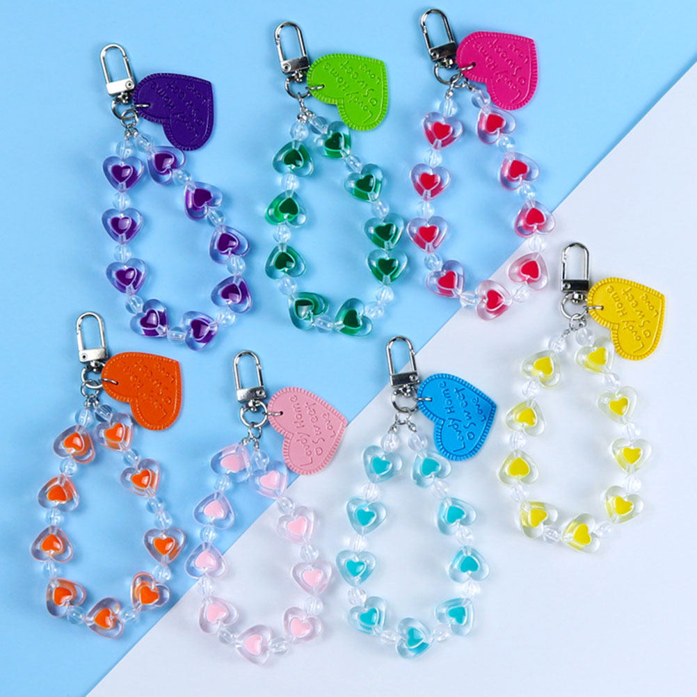 ชุดพวงกุญแจรูปหัวใจ 7 ชิ้น พร้ - Phone Accessories For Teens บทวิจารณ์และราคา