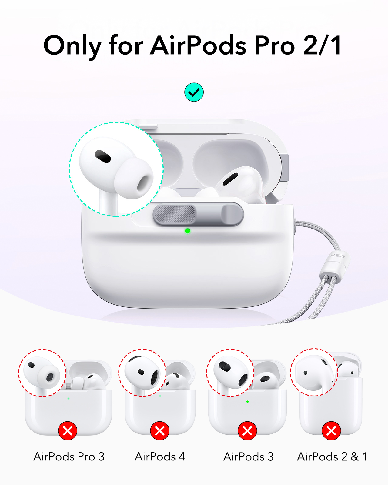 ESR สําหรับ AirPods Pro 2 พร้อ - Airpod Case Cover บทวิจารณ์และราคา