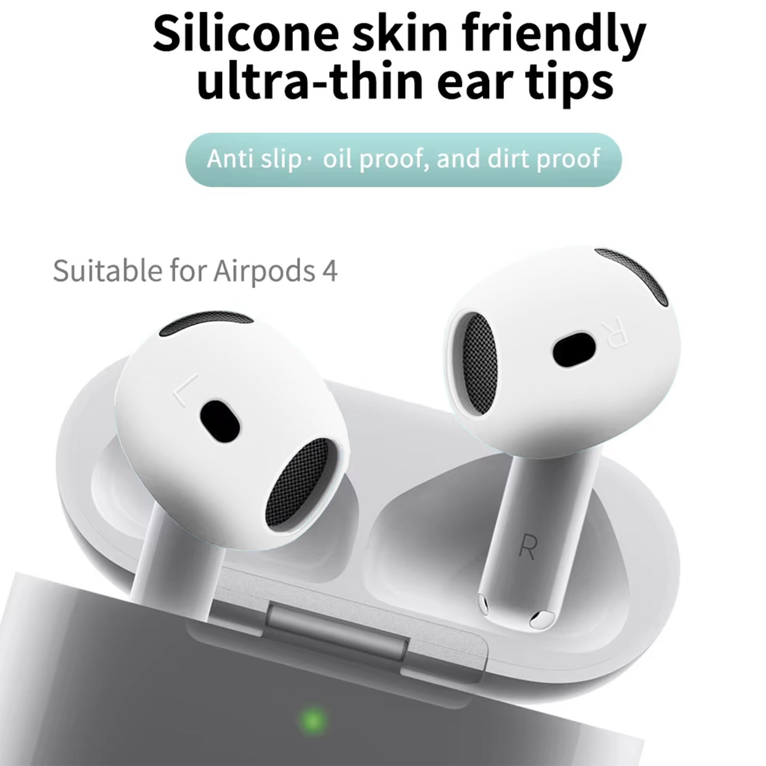 3 คู่จุกหูฟังป้องกันการลื่นสำห - Airpod Case Cover บทวิจารณ์และราคา