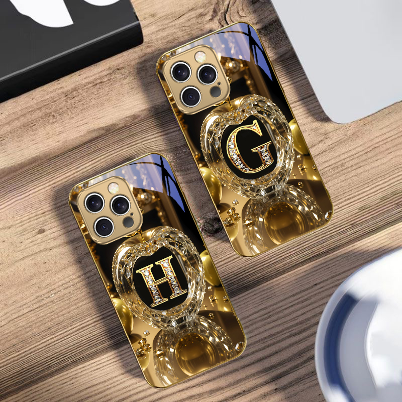 เคสโทรศัพท์มือถือกระจกสีทองลาย - Phone Accessories To Sell บทวิจารณ์และราคา