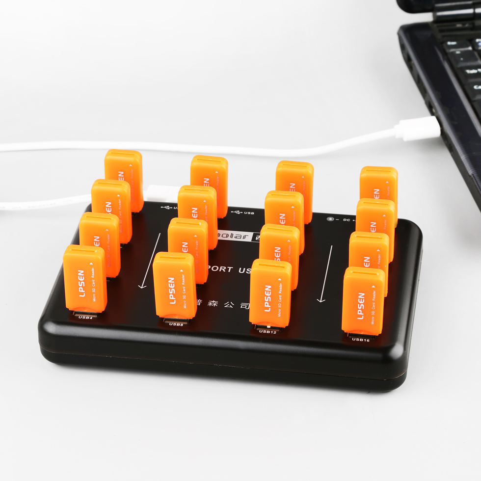 ฮับ USB2.0 16 พอร์ต กำลังไฟ 15 - Micro Sd Card บทวิจารณ์และราคา