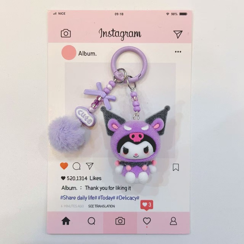 พวงกุญแจเรซิ่นรูปคุโรมิแฟชั่น  - Phone Accessories For Teens บทวิจารณ์และราคา
