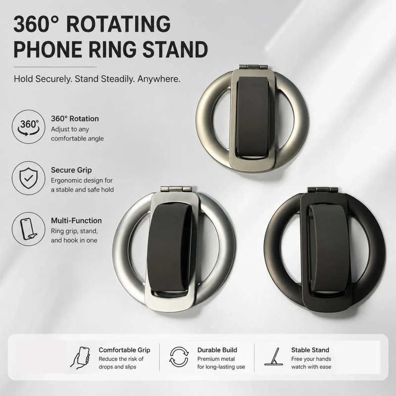 ที่วางโทรศัพท์แบบแม่เหล็กซิลิโ - Pop Socket Grip บทวิจารณ์และราคา