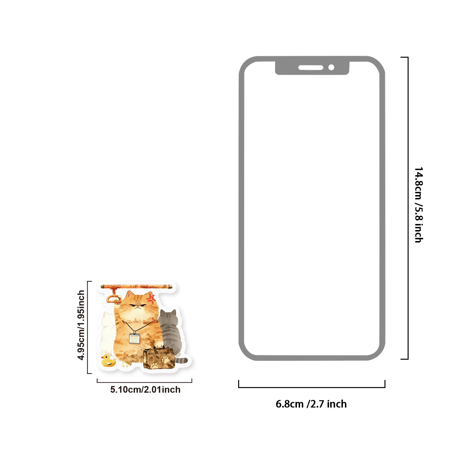 Etori Life สติกเกอร์ลายแมวสีส้ - Phone Accessories Officeworks บทวิจารณ์และราคา