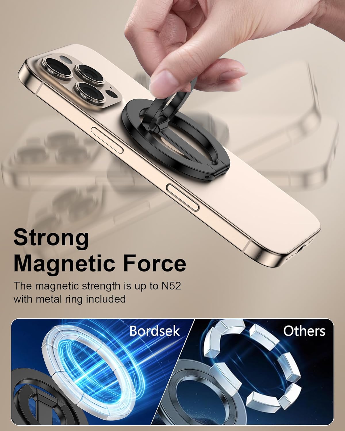 ที่ยึดโทรศัพท์แบบวงแหวนแม่เหล็ - Pop Socket Grip บทวิจารณ์และราคา