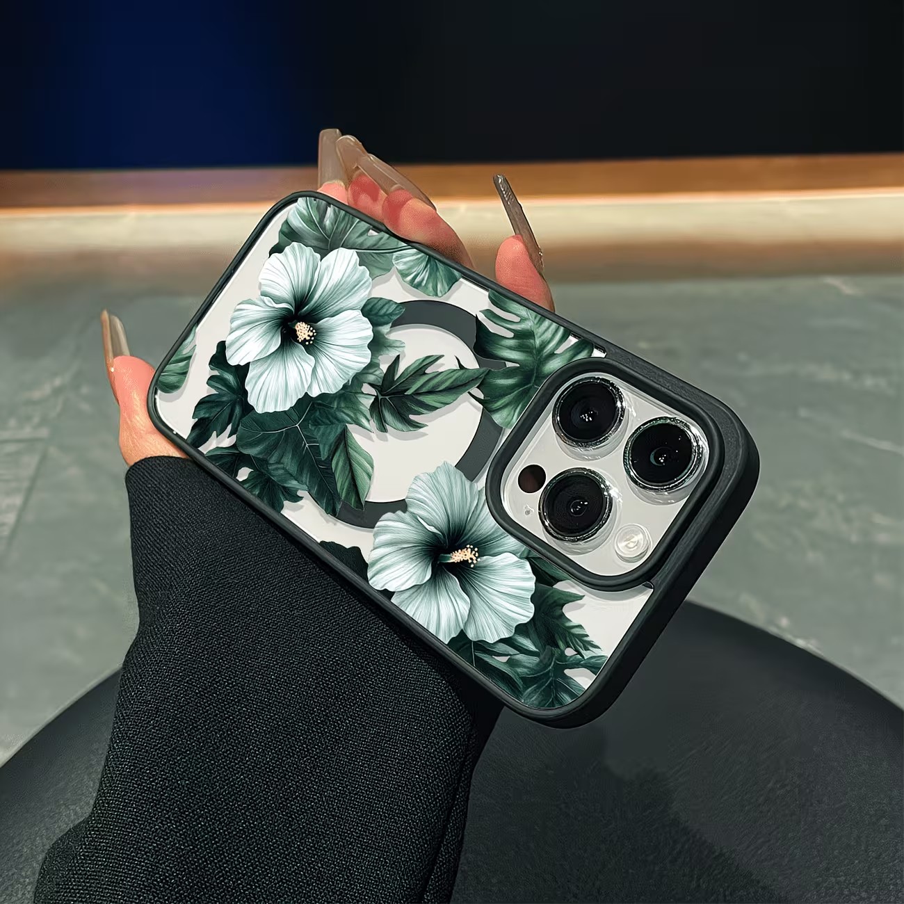 เคสโทรศัพท์ลายดอกไม้สีเขียวสำห - Phone Accessories To Sell บทวิจารณ์และราคา